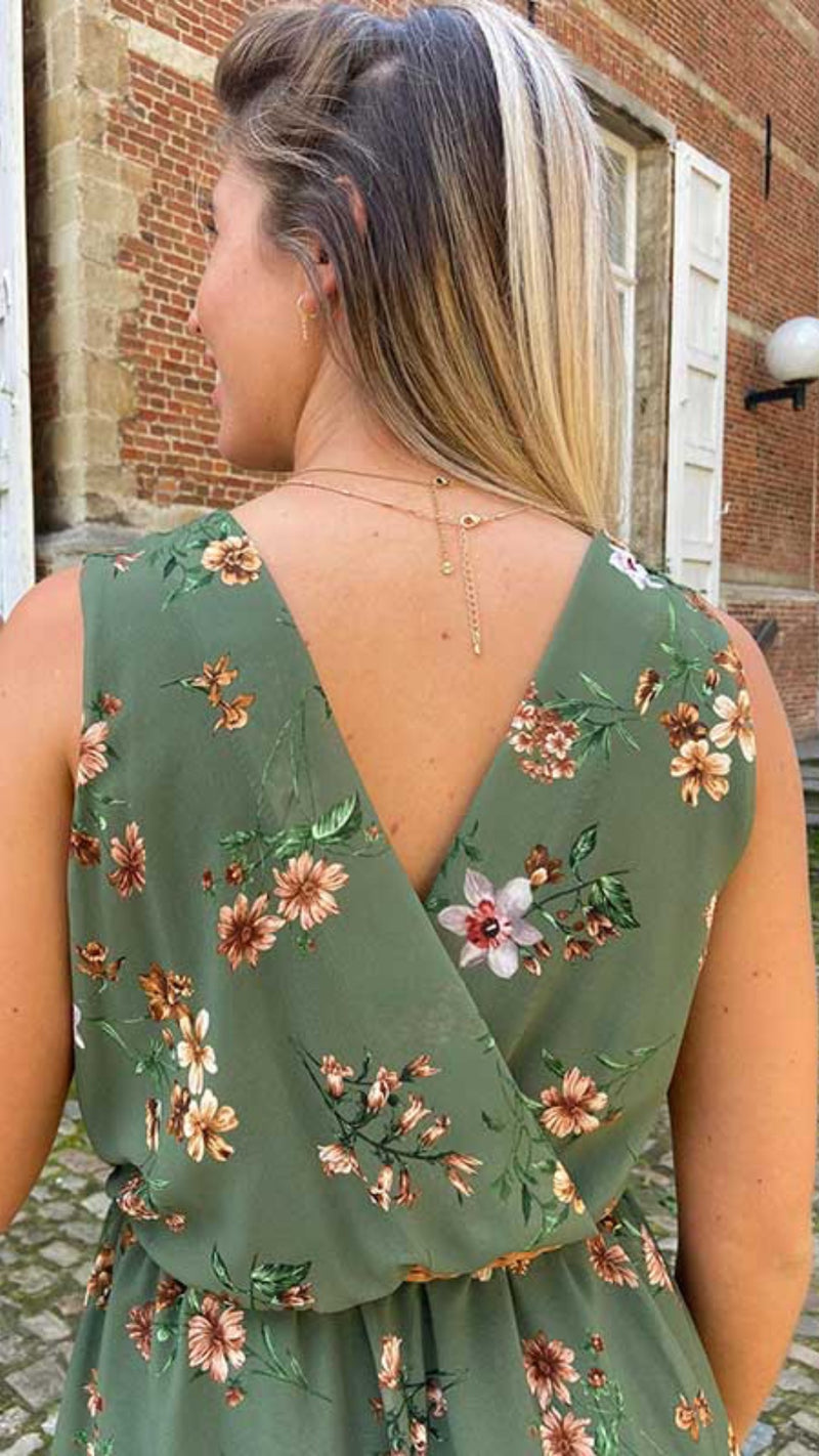 Flower strap dress - 2 Colors