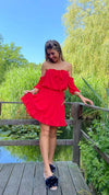 Elegant open shoulder dress - 3 Colors