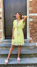 Lovely yellow lace dress