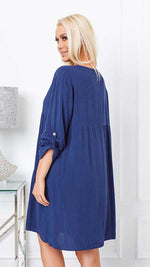 Oversize loose dress - Blue